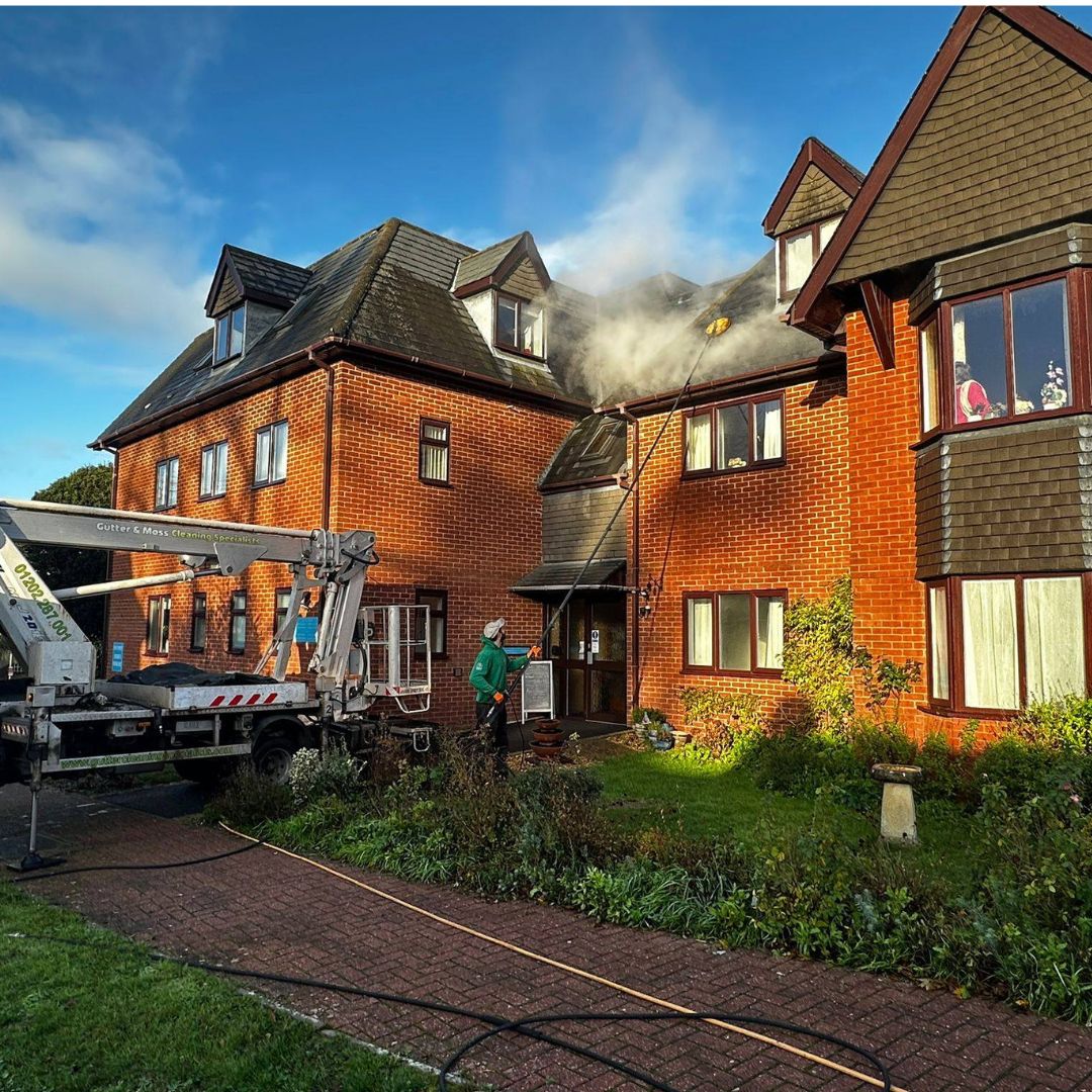 our biggest commercial roof cleaning to date in Poole & Dorset