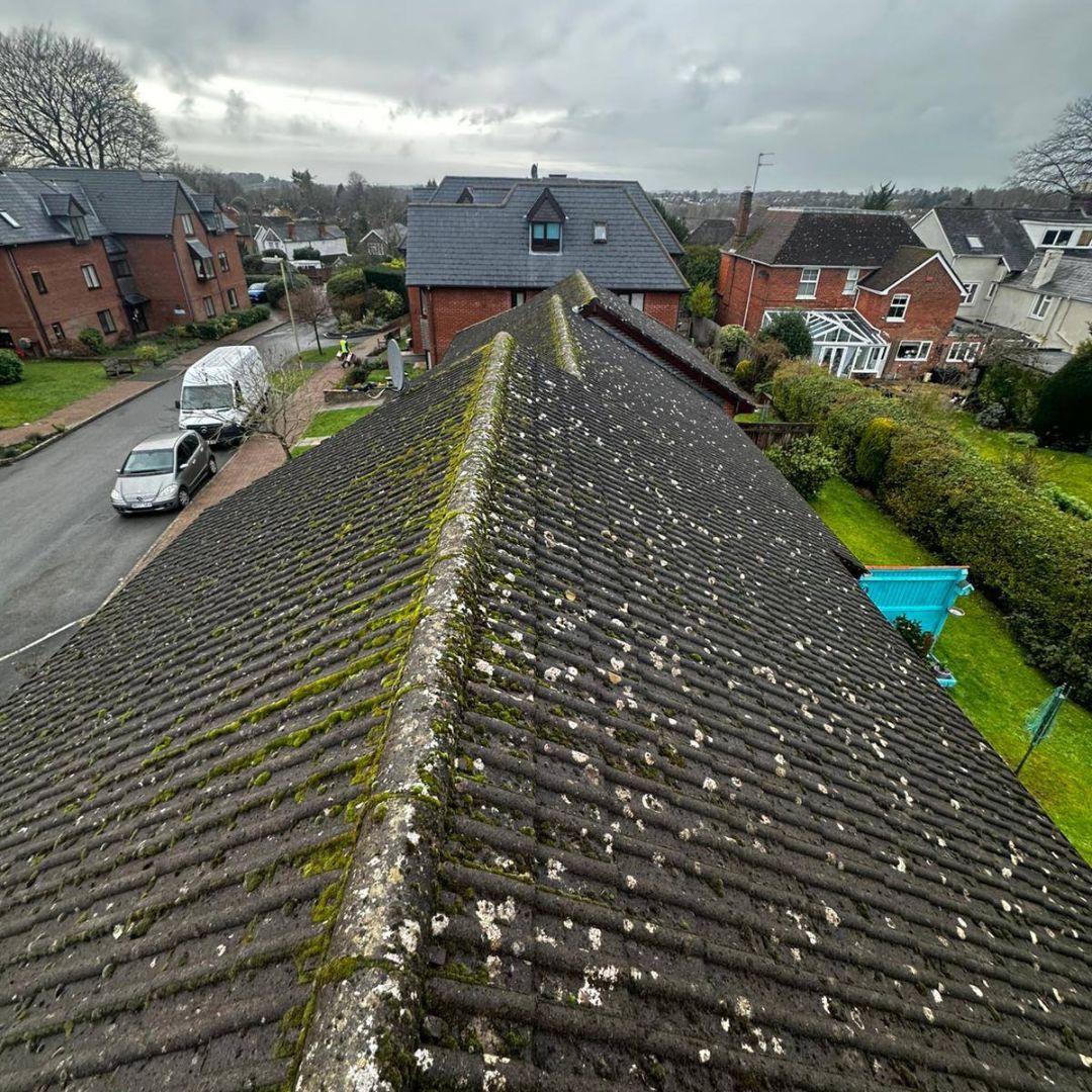 our biggest commercial roof cleaning to date in Poole & Dorset