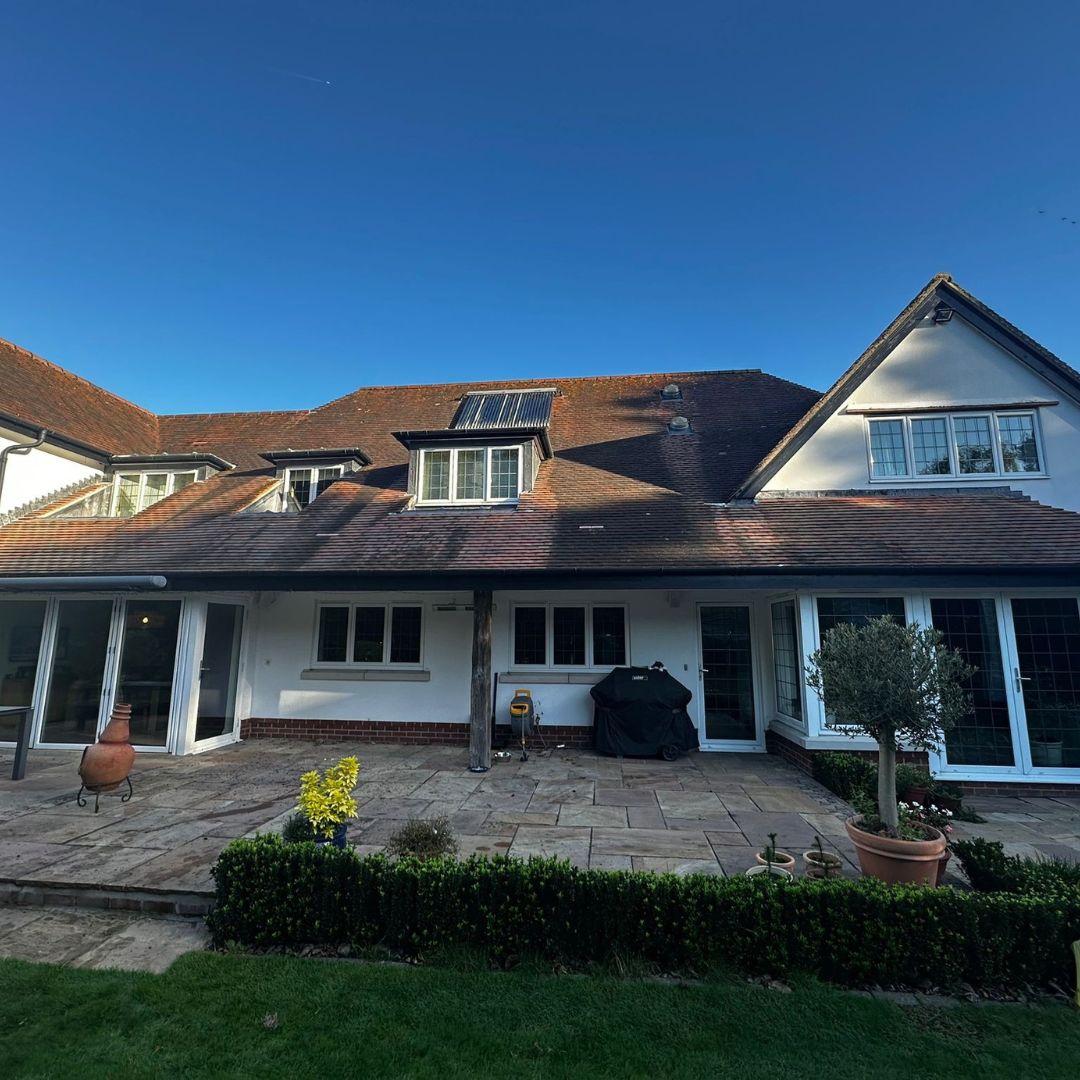 a domestic case study for roof cleaning Poole and roof cleaning Dorset