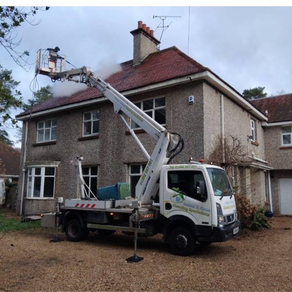 Our cherry picker in action