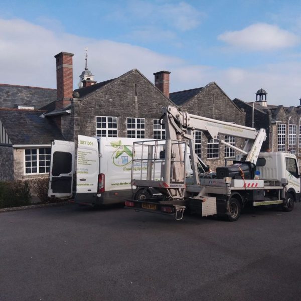 Our cherry picker in broadstone near poole